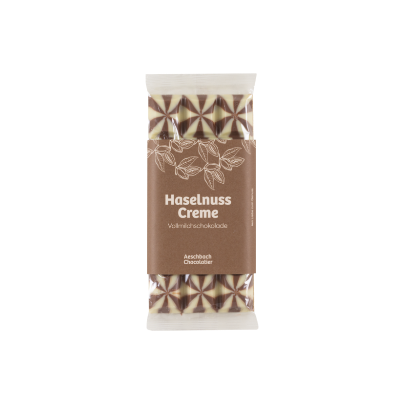Schokoladentafel mit Haselnusscrèmefüllung