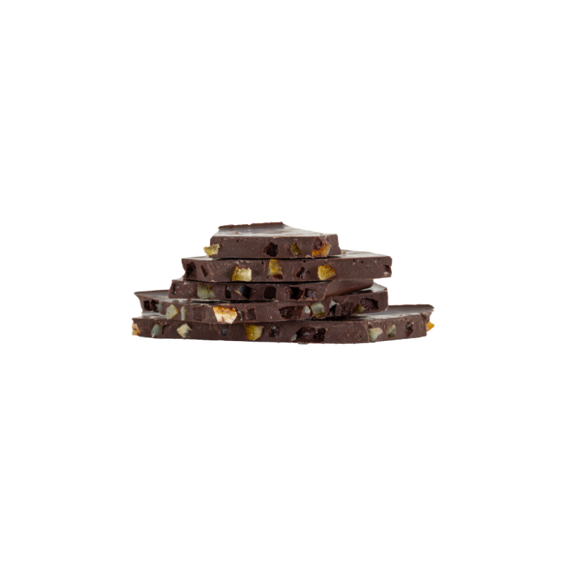 Huusschoggi dunkel mit Orange