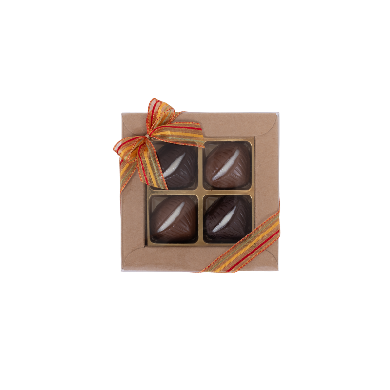 Schachtel mit Formen-Marroni (4 Stk.)