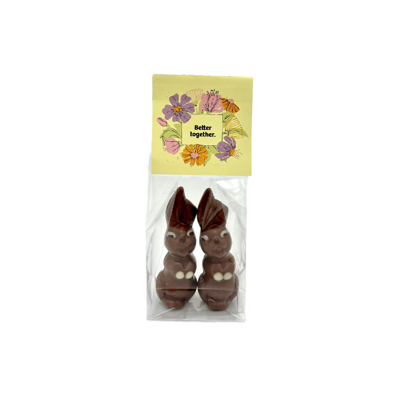 Lachhasen Duo im Säckli Milch