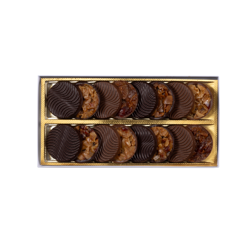 Schachtel mit Florentiner assortiert (16 Stk.)