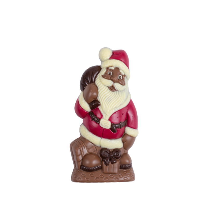 Weihnachtsmann mit Geschenk rot (100g)