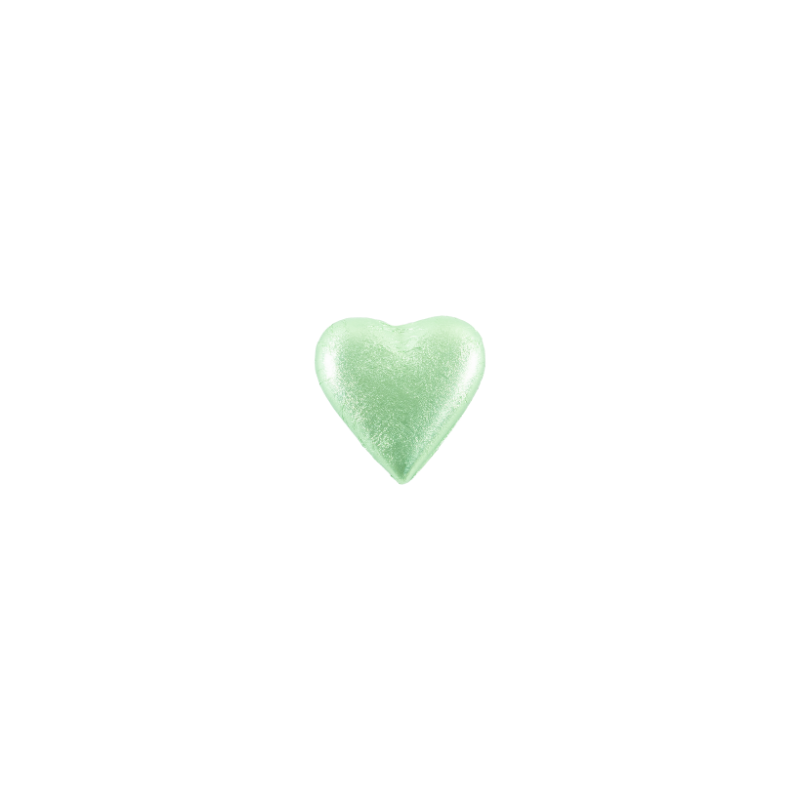 Herzen gross Milch lindengrün
