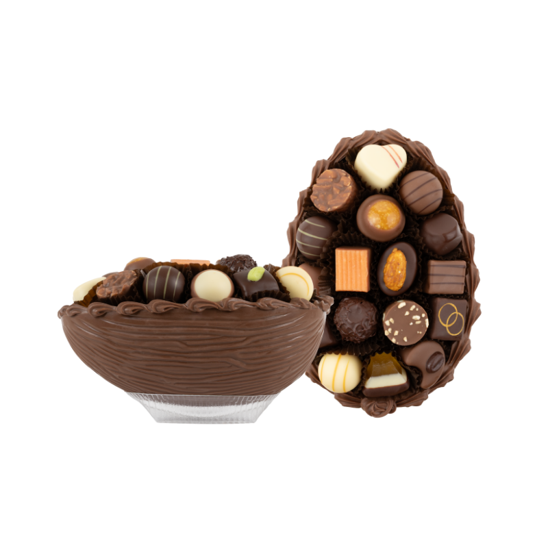 Osterei gefüllt mit Pralinés & Truffes assortiert (500g)