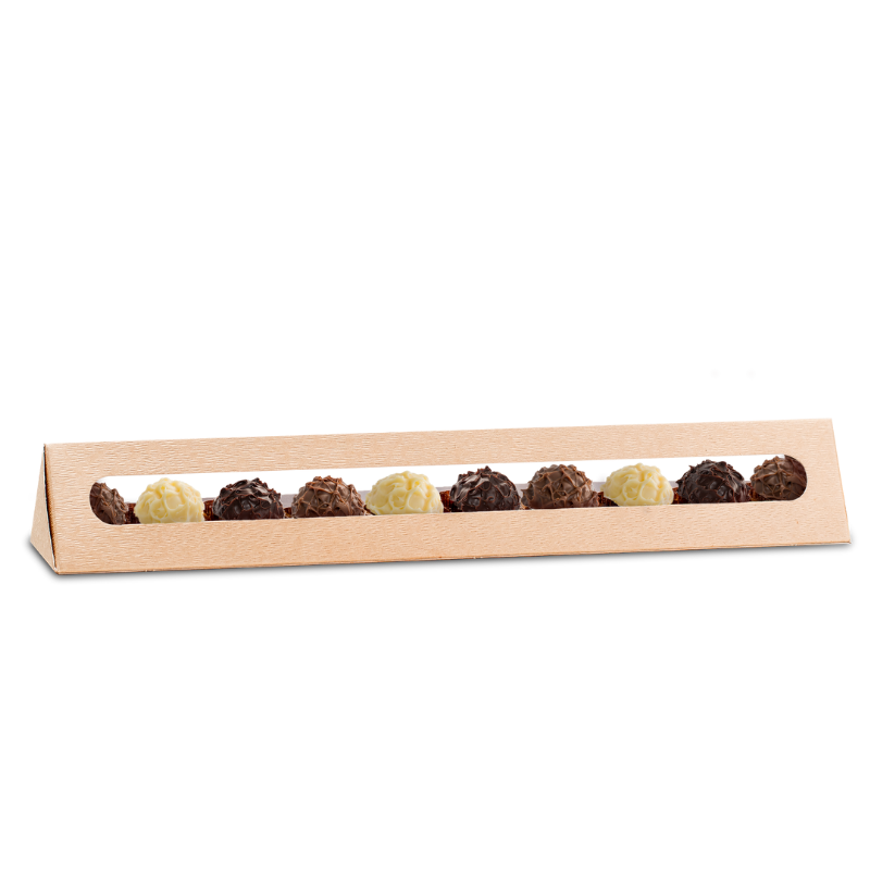 Triangelschachtel mit assortierten Truffes (10 Stk.)