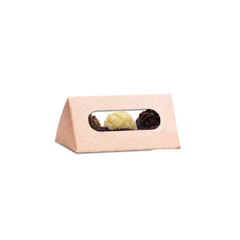 Triangelschachtel mit assortierten Truffes (3 Stk.)