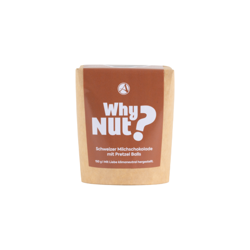 Box "Why Nut?" - Milch mit gesalzenen Pretzelstückchen