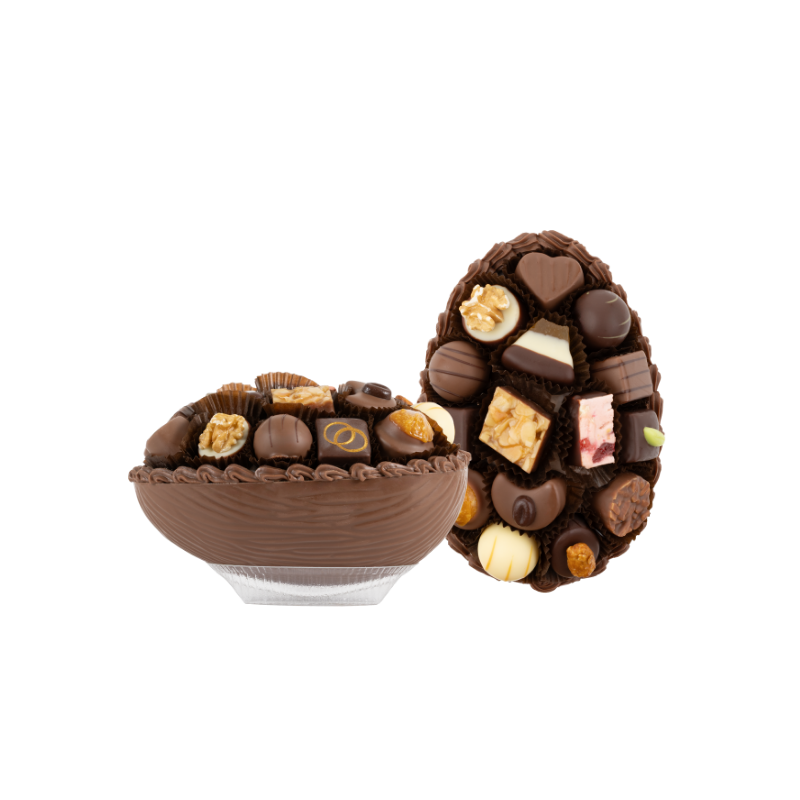 Osterei gefüllt mit Pralinés & Truffes assortiert (350g)